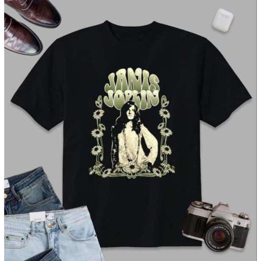 Janis Joplin Psychedelic Soul Rock Legend Music Fan T-Shirt